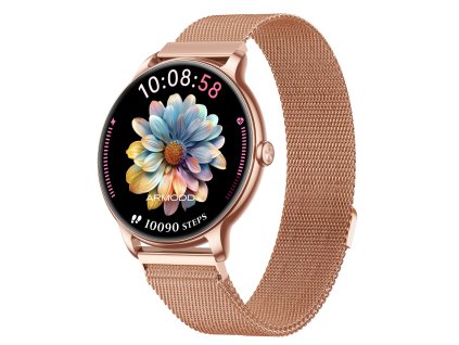 ARMODD Slim rose gold s kovovým řemínkem