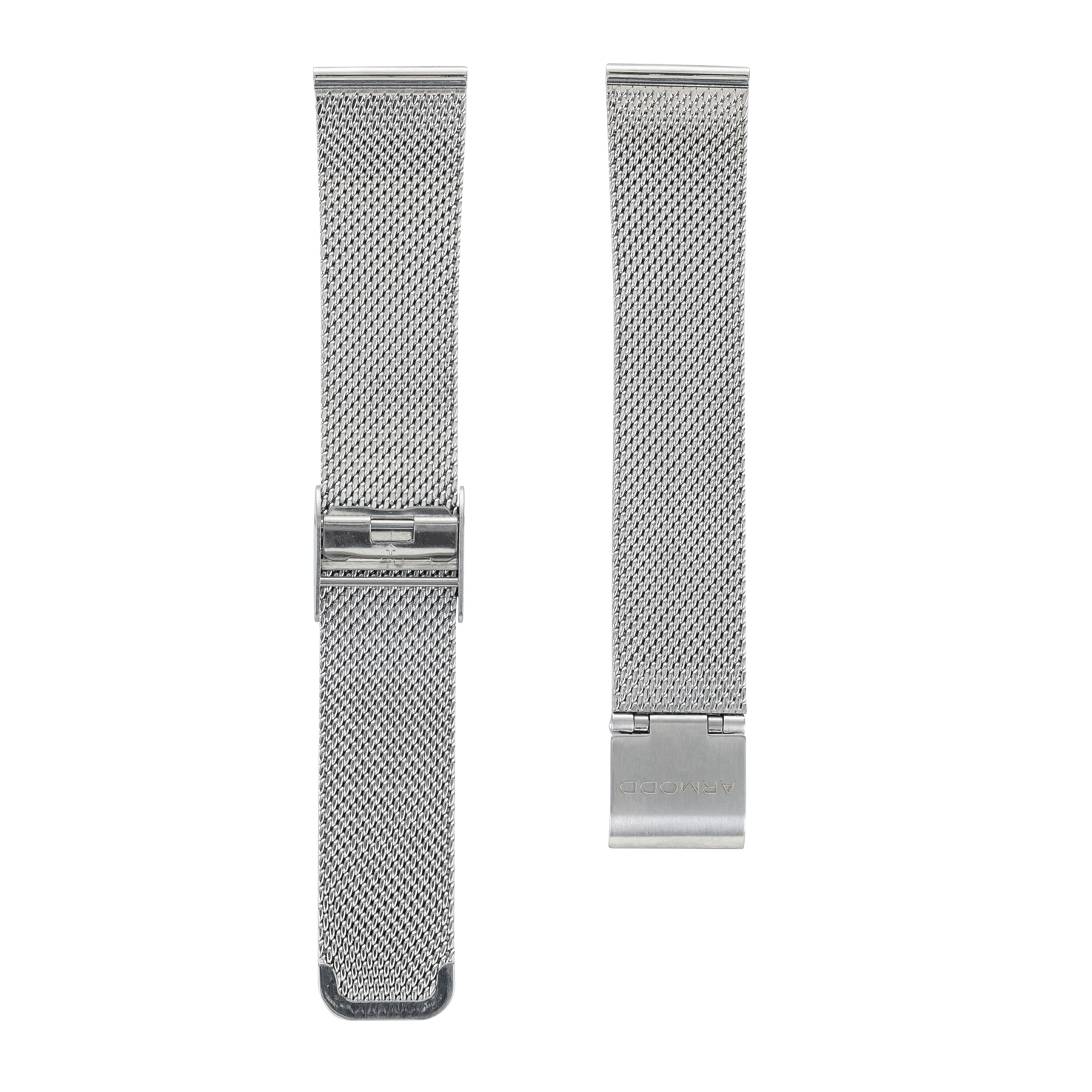 Řemínek ARMODD Candywatch kovový stříbrný se sponou (18 mm)