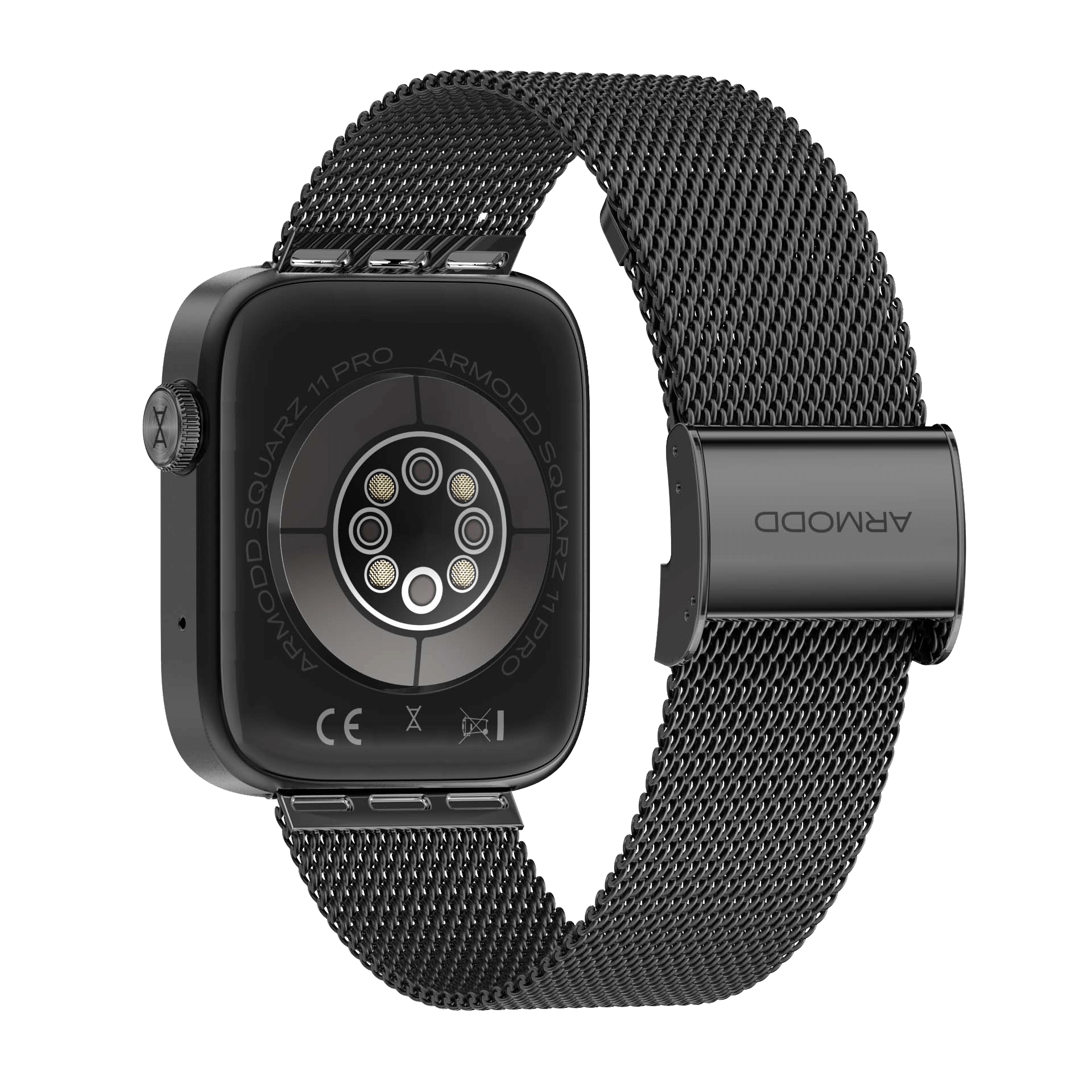 Vyměnitelný řemínek ARMODD kovový černý (22mm)