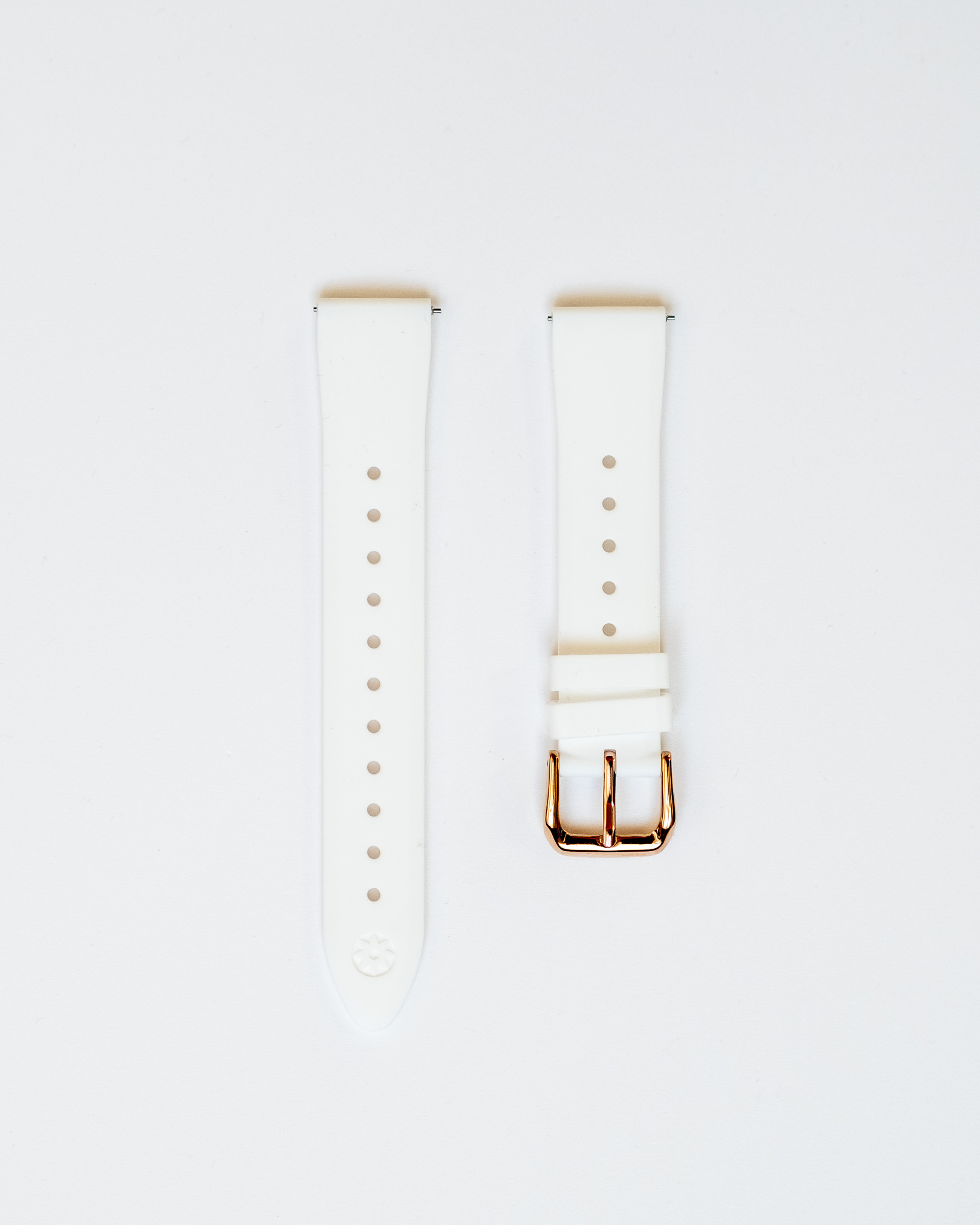 Řemínek ARMODD  Candywatch 5 GPS silikonový bílý s rose gold sponou (18 mm)