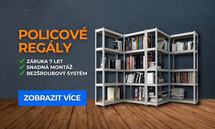 Policové regály - banner