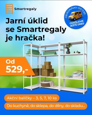 🙋‍♂️Ušetřete s našimi výhodnými balíčky regálů! 💪🏽 Nabízíme kompletní sady regálů po 3, 5, 7 a 10 kusech. Tyto balíčky...