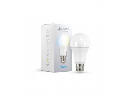 Bílá žárovka - AEOTEC LED Bulb 6 Multi-White (ZWA001-C), E27