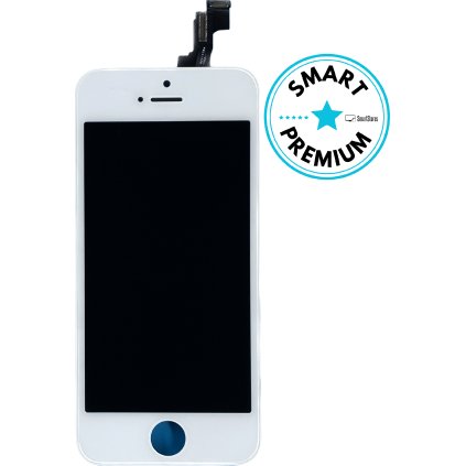 3393 1 apple iphone 5 lcd displej s dotykovou obrazovkou, dotyková podložka, ram, bílá, bílá, smartpremium