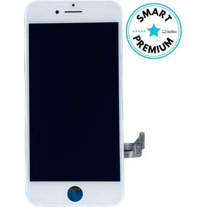 2104 apple iphone 7 lcd displej s dotykovou obrazovkou, dotyková podložka, ram, bílá, bílá, smartpremium