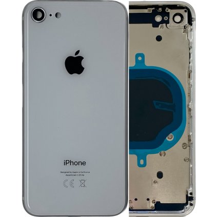 2170 1 apple iphone 8 housing zadny kryt biely silver original material