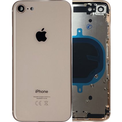 2176 2 apple iphone 8 housing zadny kryt zlaty gold original material
