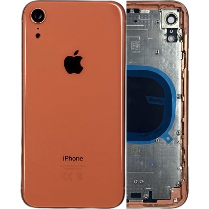 3147 2 apple iphone xr housing zadny kryt oranzovy coral original material