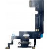 2290 apple iphone xr nabijaci konektor mikrofon flex kabel black cierny
