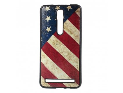 Pouzdro s americkou vlajkou pro Asus Zenfone 2 (ZE550ML)