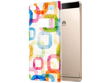 Pouzdro s geometrickými obrazci pro Huawei P8 (Huawei Ascend P8)