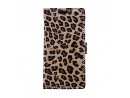 Flipové pouzdro s leopardím vzorem pro Blackberry Leap