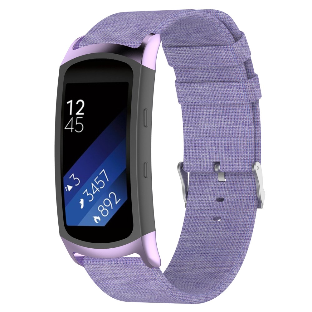 Řemínek TVC Canvas pro Samsung Gear Fit2 Pro (R365) / Fit2 (R360) / Fit (R350) Barva: Fialová