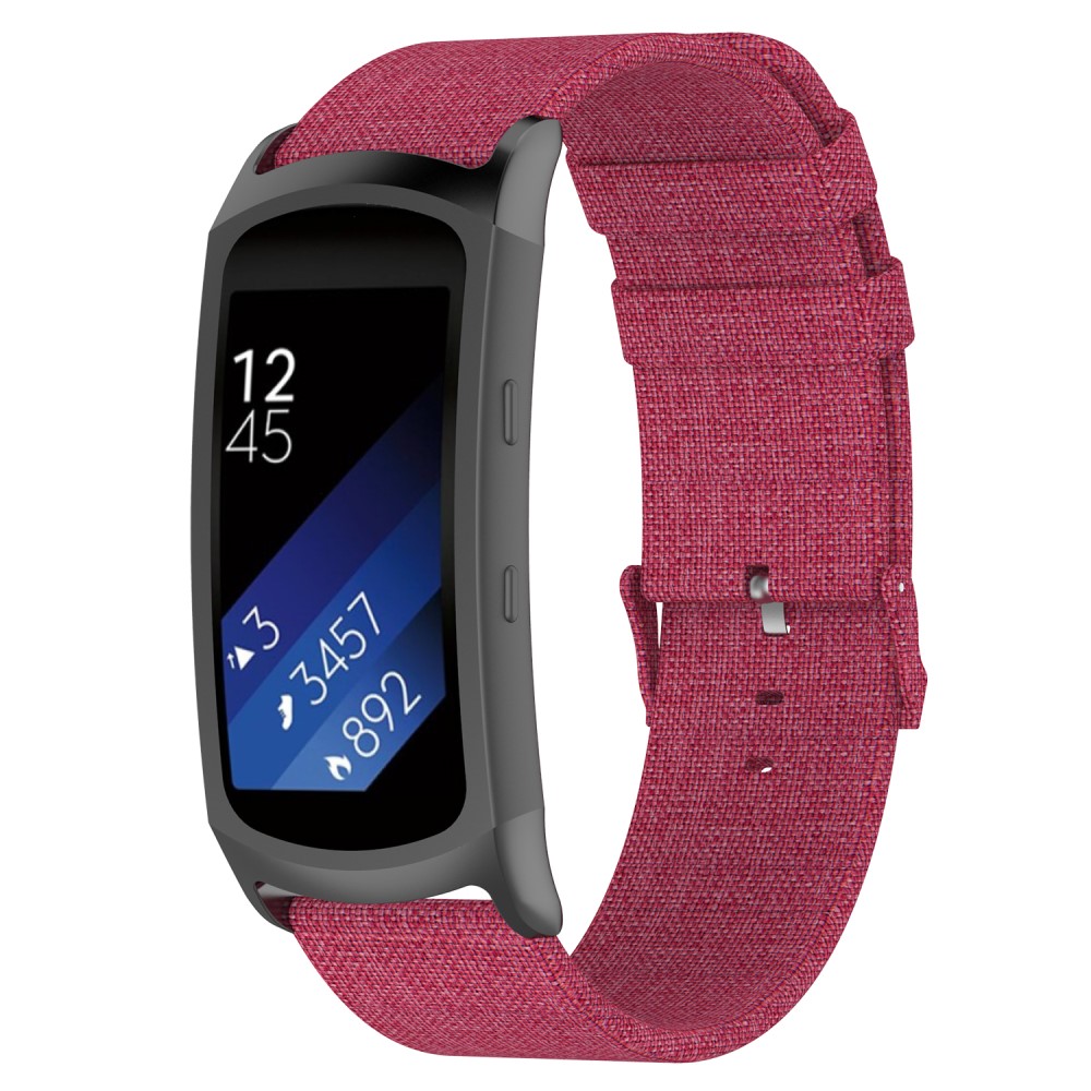 Řemínek TVC Canvas pro Samsung Gear Fit2 Pro (R365) / Fit2 (R360) / Fit (R350) Barva: Červená