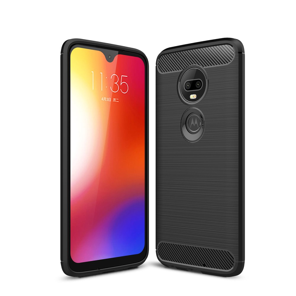 Pouzdro TVC Carbon pro Motorola Moto G7 Barva: Černá