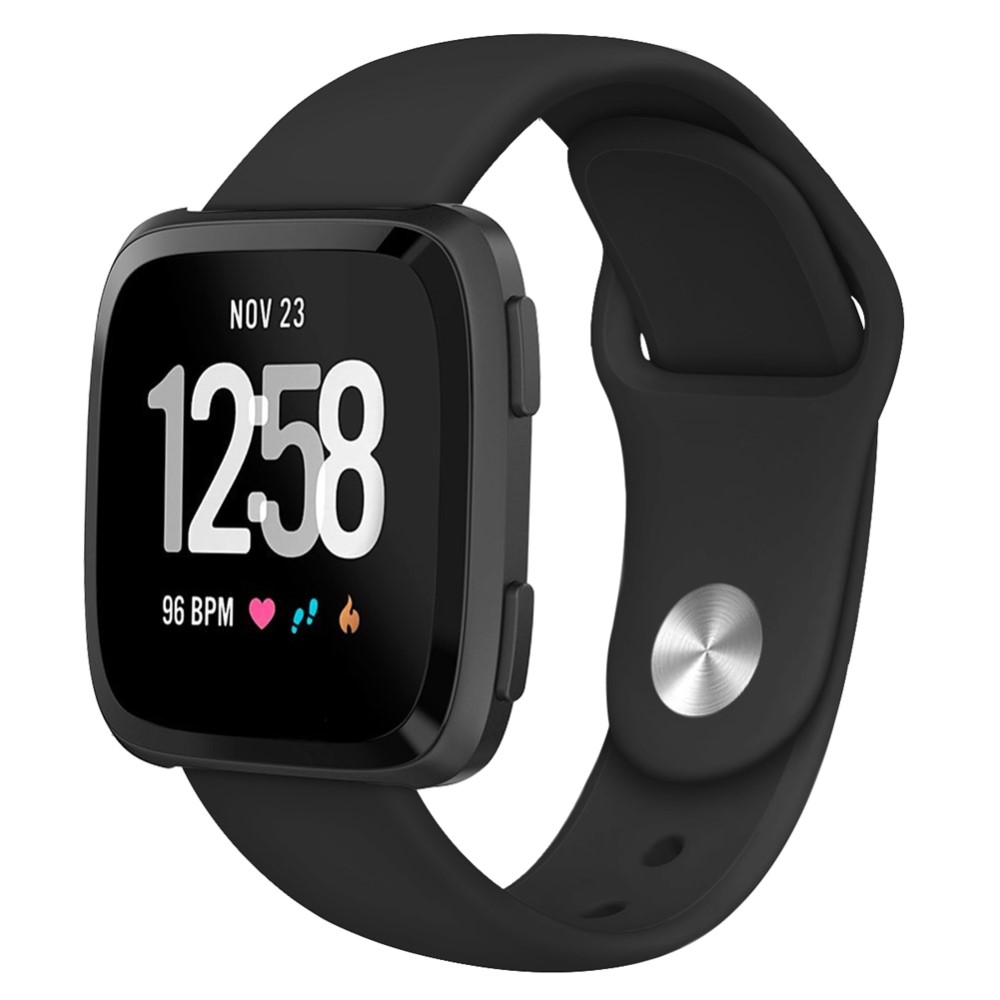 Gumový řemínek TVC pro Fitbit Versa Lite (vel. S) Barva: Černá