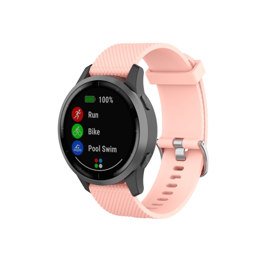 Gumový řemínek TVC pro Garmin Vivoactive 4/Venu 2 (22 mm) Barva: Růžová