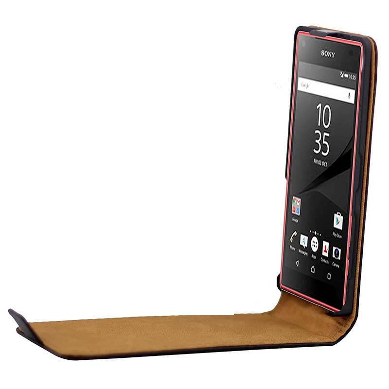 Pouzdro TVC FlipCase pro Sony Xperia Z5 Compact Barva: Černá