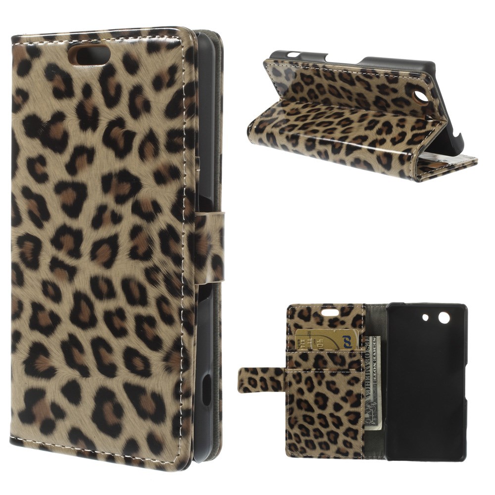 Pouzdro s leopardím vzorem pro Sony Xperia Z3 Mini