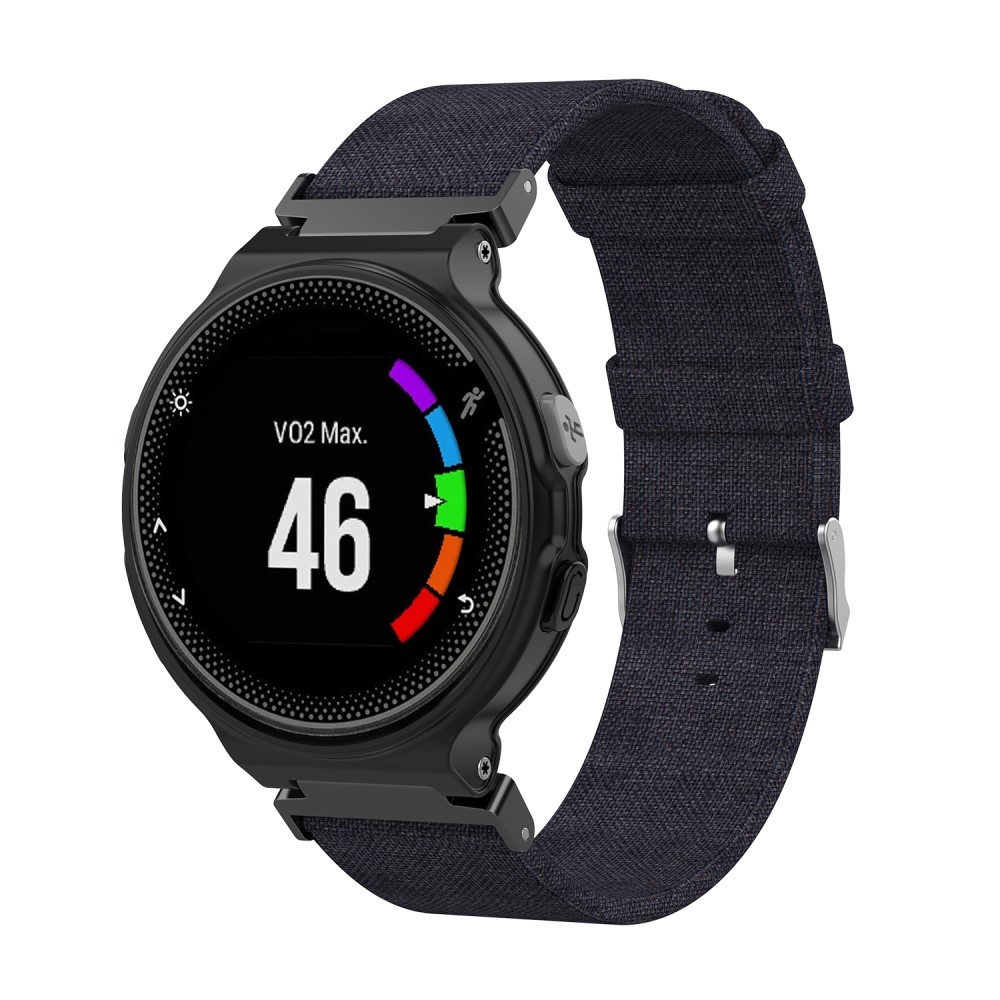 Řemínek TVC Canvas pro Garmin Forerunner 220/230/235/630/620/735 Barva: Černá