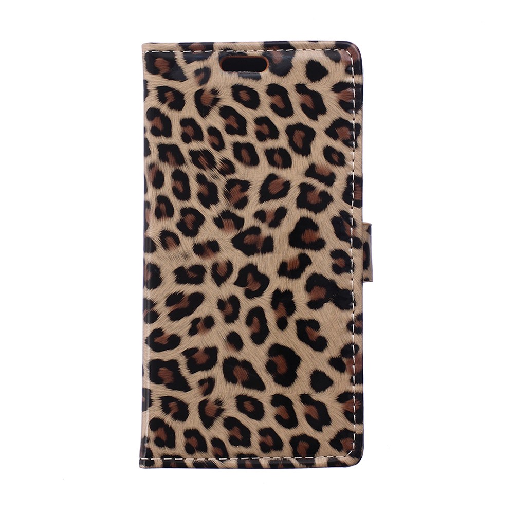 Flipové pouzdro s leopardím vzorem pro Blackberry Leap