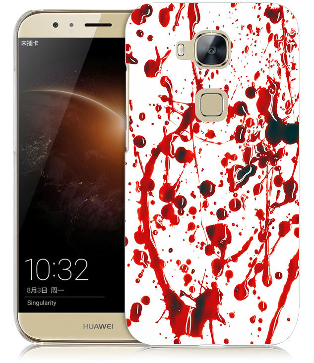 Plastové pouzdro TVC s krevními stříkanci pro Huawei Honor 5X