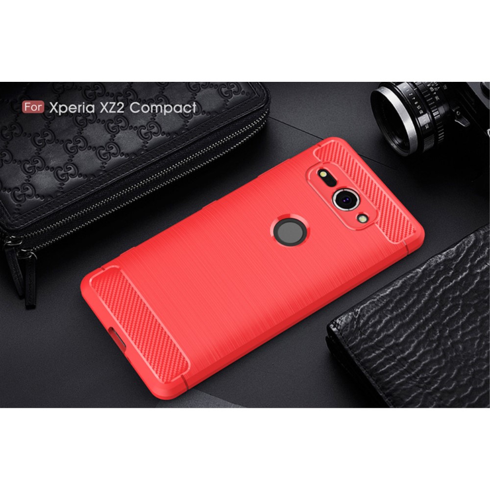 Pouzdro TVC Carbon pro Sony Xperia XZ2 Compact Barva: Červená