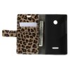 Pouzdro s leopardím vzorem pro Lumia 435