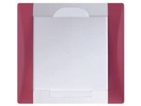Vysavačová zásuvka Elegant rubínově červená sněhově bílá