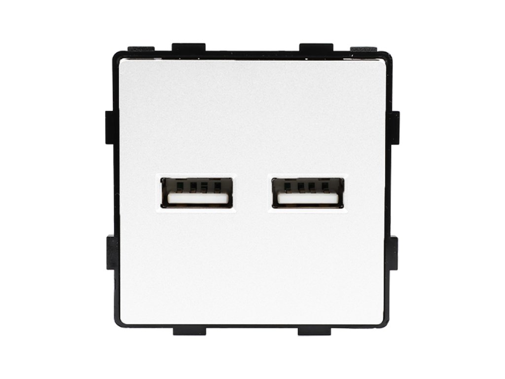 Modul nabíječka 2x USB-A (Barva Šedá)