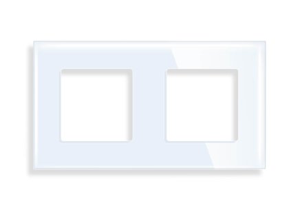 Dvojmístný rámeček Gala, skleněný (Barva Šedá)