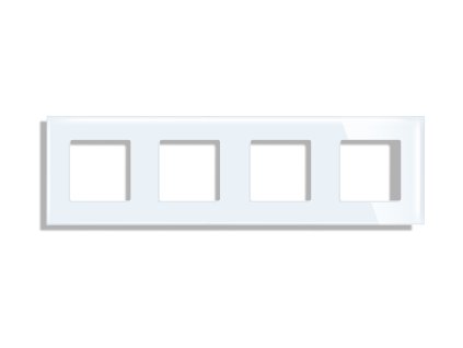 Čtyřmístný rámeček Gala, skleněný (Barva Šedá)