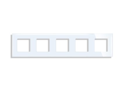 Pětimístný rámeček Gala, skleněný (Barva Šedá)