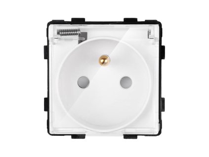 Modul voděodolná zásuvka s krytem (Barva Šedá)