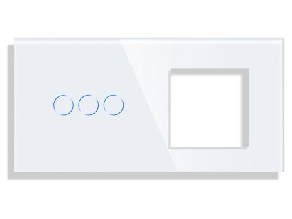 Panel Gala Touch 3 okruhy + rámeček (Barva Šedá)