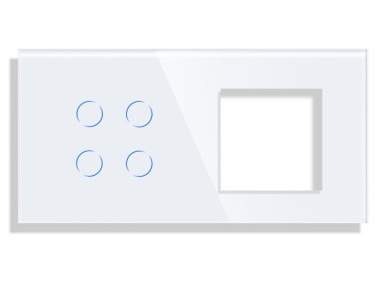Panel Gala Touch 4 okruhy + rámeček (Barva Šedá)