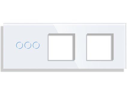 Panel Gala Touch 3 okruhy + rámeček + rámeček (Barva Šedá)
