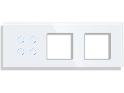Panel Gala Touch 4 okruhy + rámeček + rámeček (Barva Šedá)
