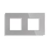 Dvojmístný rámeček Gala, skleněný (Barva Šedá)