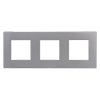 Trojmístný rámeček Klasik, plastový (Barva Šedá)