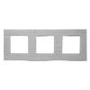 Trojmístný rámeček Luma, hliníkový (Barva Stříbrná)