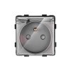 Modul voděodolná zásuvka s krytem (Barva Šedá)