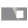 Panel Gala Touch 4 okruhy + rámeček (Barva Šedá)