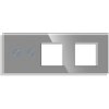 Panel Gala Touch 2 okruhy + rámeček + rámeček (Barva Šedá)
