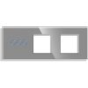 Panel Gala Touch 3 okruhy + rámeček + rámeček (Barva Šedá)