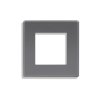 Jednomístný rámeček Poly, plastový (Barva Šedá)