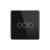 WiFi+Zigbee dálkový ovladač Gala Touch trojtlačítkový (Barva Černá)