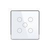 WiFi+Zigbee dálkový ovladač Gala Touch pětitlačítkový (Barva Černá)