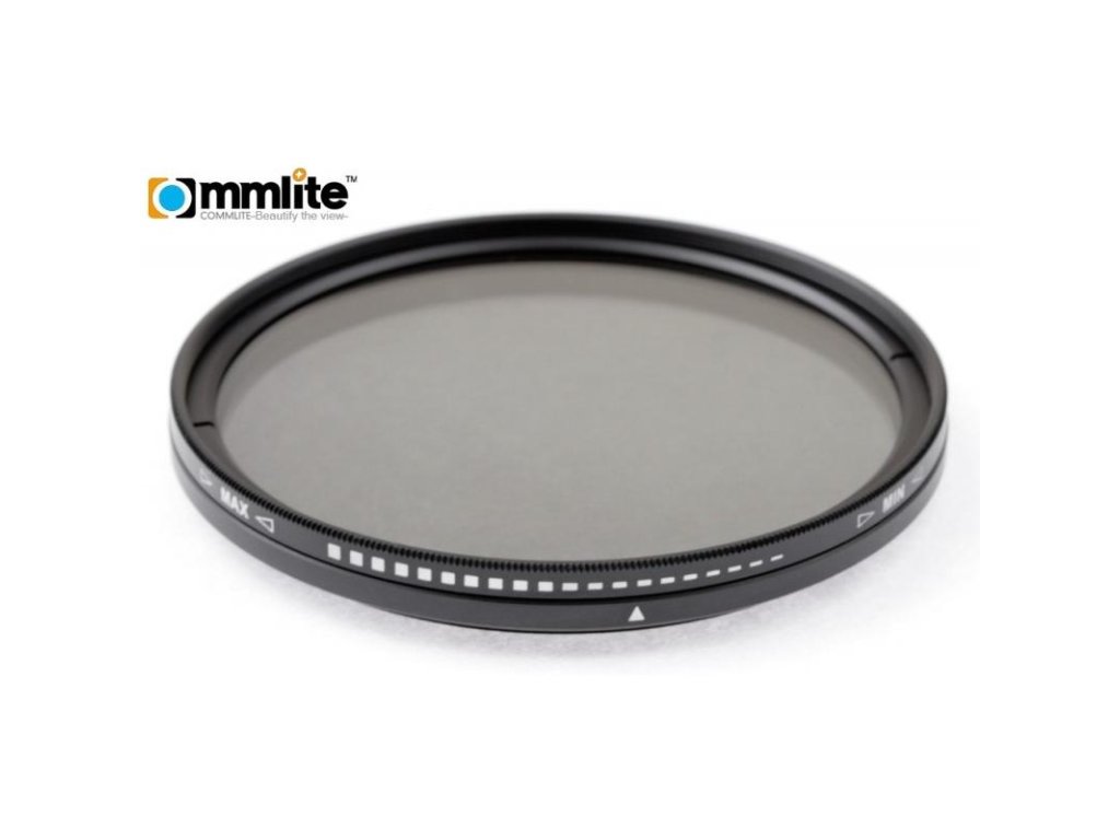 102317 commlite fader nastavitelny sedy filter 72 mm