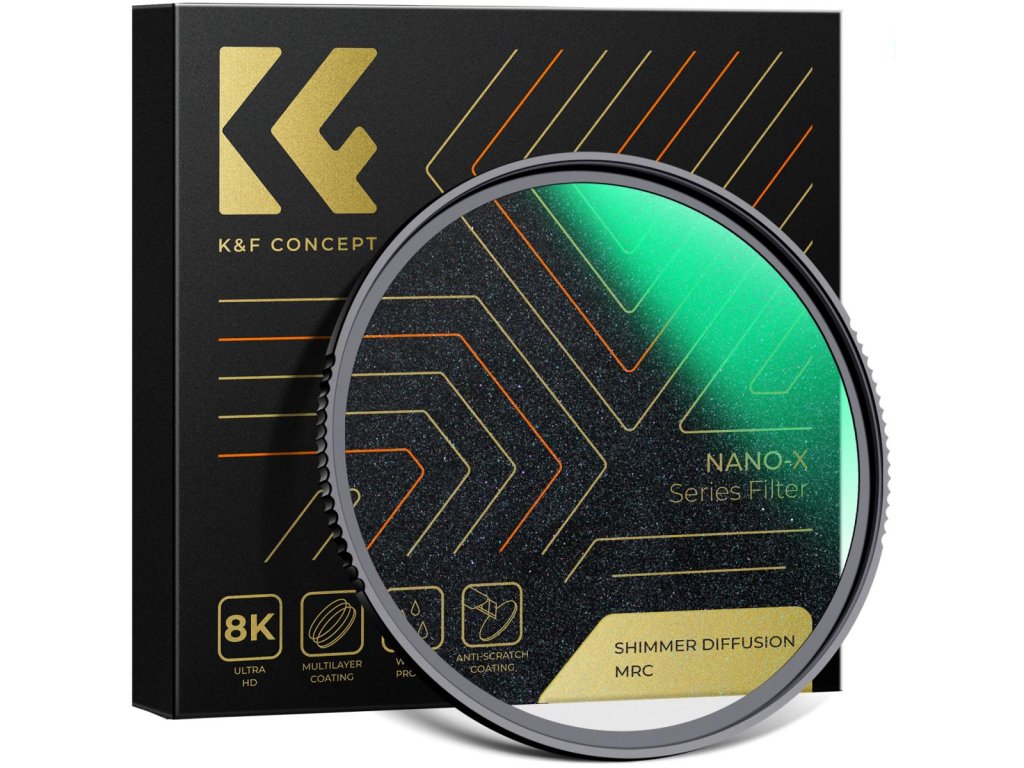 348849 k f concept k f 58mm trblietavy difuzny filter s optickym sklom a trblietavy efektovy